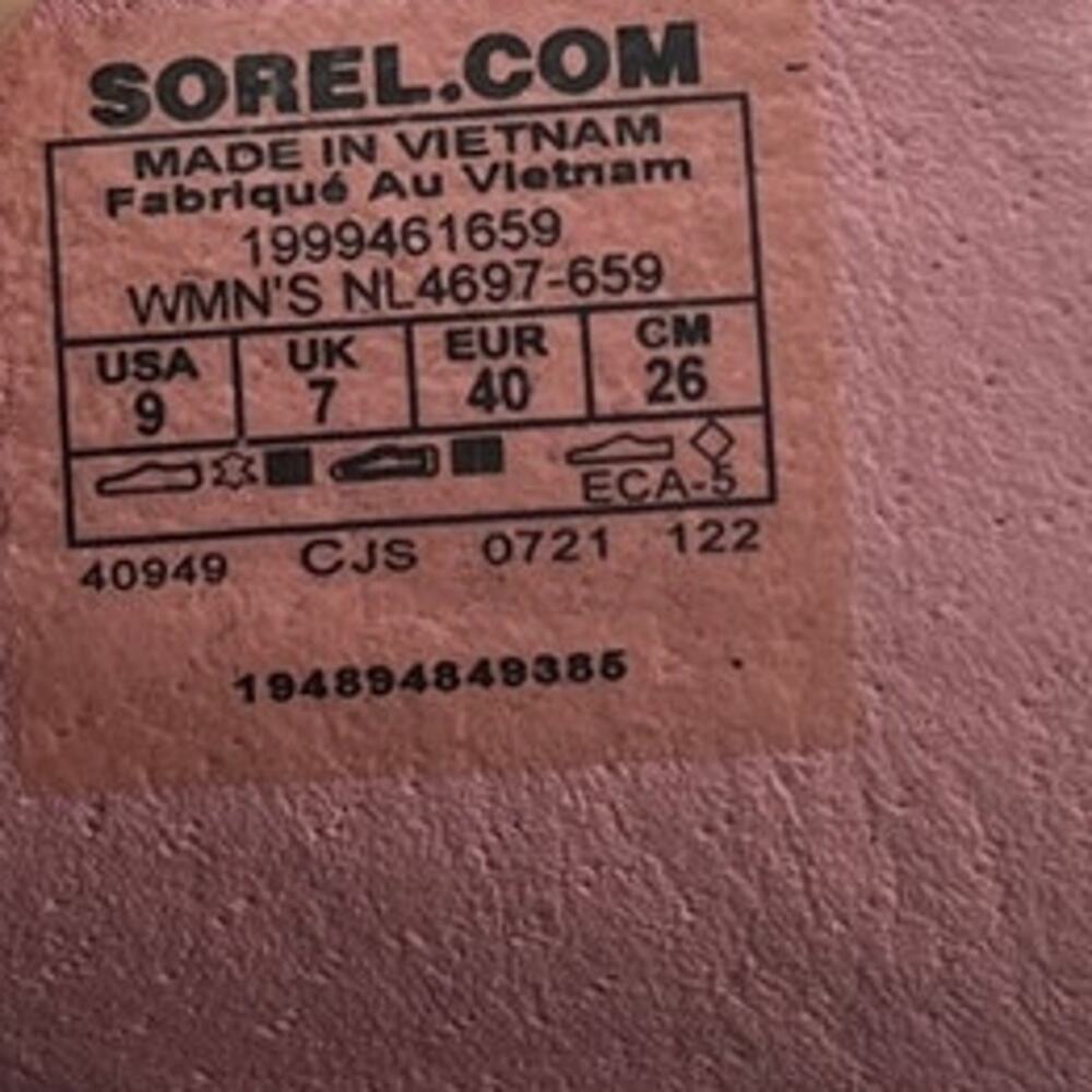 Womens Sorel Kinetic NL4697-659 Leather Slingback Sandal 9 Pink Walking Casual - Picture 6 of 6